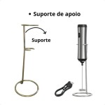 Mixer Portátil Onida ON-2160 com Suporte Recarregável USB Bivolt – Haste em Aço Inox, Lâmina Afiada, Compacto, Ideal para Bebidas, Shakes, Ovos, Molhos e Smoothies - Imagem 4