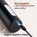 Misturador Elétrico Portátil Recarregável USB – Mini Mixer Fuê Elétrico Sem Fio para Café, Leite, Ovos e Bebidas | Mixer de Mão - Imagem 4