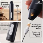 Misturador Elétrico Portátil Recarregável USB – Mini Mixer Fuê Elétrico Sem Fio para Café, Leite, Ovos e Bebidas | Mixer de Mão - Imagem 5