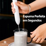Misturador Elétrico Portátil Recarregável USB – Mini Mixer Fuê Elétrico Sem Fio para Café, Leite, Ovos e Bebidas | Mixer de Mão - Imagem 6