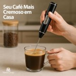 Misturador Elétrico Portátil Recarregável USB – Mini Mixer Fuê Elétrico Sem Fio para Café, Leite, Ovos e Bebidas | Mixer de Mão - Imagem 7