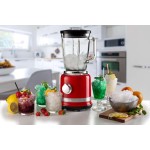 Ariete 585 Liquidificadora moderna, 1000 W, capacidade 1,5 l, 4 velocidades + função de pressão, caneca de vidro graduada, 4 lâminas de aço inoxidável, vermelho - Imagem 5