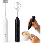 Mini Mixer, Misturador Multiuso Elétrico Portátil de Bebidas Batedor Espumador para Batidas e Misturas Rápidas (Branco) - Imagem 7