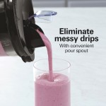 Hamilton Beach Liquidificador Wave Crusher com pote de vidro de 1,18 l e 14 funções para purê, trituração de gelo, shakes e smoothies, aço inoxidável (54221) - Imagem 7