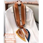 Lenço de cabeça para mulheres 150 cm lenços longos modernos para bolsa - Imagem 5