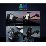 Suporte Veicular para Celular – Ventosa Ultra Forte, Rotação 360° e Antivibração, Ideal para GPS, Waze e Motoristas de App - Imagem 7