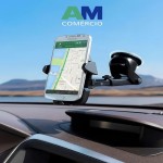 Suporte Veicular para Celular – Ventosa Ultra Forte, Rotação 360° e Antivibração, Ideal para GPS, Waze e Motoristas de App - Imagem 9