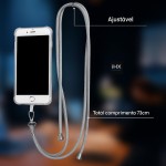 Cordão Corda de Pescoço para Celular Alça Ajustável Premium - Encaixa em todos os modelos de capas [Anti Quedas, Anti-Impacto] - Imagem 3