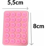 Suporte de Silicone Ventosas para Celular – Fixação em Espelhos e Superfícies Lisas Preto - Imagem 3