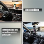 Suporte Veicular Universal Com Ventosa Resistente e Braço Ajustável 360° Antiqueda e Antivibração, Fixação Forte no Painel ou Para-Brisas Compativel Com GPS e Celulares Android/IOS - Imagem 6