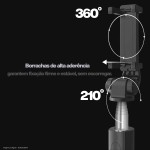 Bastão Tripé Para Celular 360º Dobrável Pau De Selfie Bluetooth Mini Controle Remoto 3 em 1 Câmera Selfie stick - Imagem 7