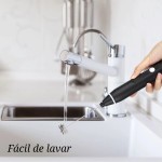 Mini Mixer Elétrico Portátil Recarregável USB – 3 Velocidades | Batedor de Ovos, Leite e Café | Potente e Prático - Imagem 6