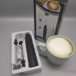 Mini Mixer Elétrico Recarregável USB Batedor de Ovos e Bebidas com Indicador de Carga 2 Hastes Misturadoras e Controle de Velocidade - Imagem 3