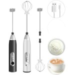 Mixer Elétrico Portátil USB Recarregável para Bebidas – Espumador de Leite em Aço Inox – Ideal para Cappuccino, Ovos, Shakes e Whey – Compacto, Prático e Fácil de Limpar - Imagem 7