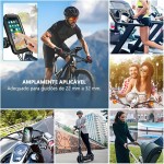 Suporte Celular Moto á Prova d'Água, Suporte Celular Bike á Prova d'Água, Com Base de Guidão e Tela Sensível Ao Toque, Preto - Imagem 7