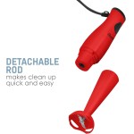 Elite Gourmet EHB-2425R misturador manual, 150 W, vermelho - Imagem 2