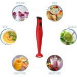 Elite Gourmet EHB-2425R misturador manual, 150 W, vermelho - Imagem 4