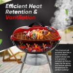 GasOne Churrasqueiras portáteis a carvão de 35 cm - Grelha portátil - para churrasco - Imagem 3