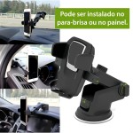 Suporte Celular Carro Universal com Ventosa Forte – Suporte Veicular Painel e Para-brisa, Rotação 360° para Smartphone GPS (4 a 7 Polegadas) - Imagem 3