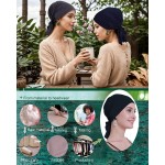 osvyo Touca de algodão Chemo Turbans Headwear para mulheres com câncer e perda de cabelo - Imagem 4