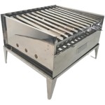 Churrasqueira Portatil Parrilla Em Inox Refratária E Coletor - Imagem 2