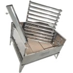Churrasqueira Portatil Parrilla Em Inox Refratária E Coletor - Imagem 6