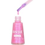 Esmalte Rosa Risqué Chiclete, Me Esquece Cintilante 8ml - Imagem 8