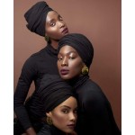 Harewom Envoltórios de cabeça para mulheres negras lenço elástico longo cabelo africano envoltório turbante faixa de cabeça jersey - Imagem 4