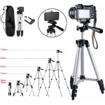 Tripé Profissional Universal Para Celular e Câmera 1,3M Com Bolsa De Transporte Tripod Pedestal Com Regulagem Com Termo de Garantia 9 Meses - Imagem 3