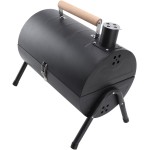 Churrasqueira Portátil Bafo com Grelha Dupla Face, Chaminé, para Camping e Jardim - Imagem 9