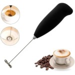 Kit com 2 Mixer Manual a Pilha 18 cm para Café Cremoso, Cappuccinos, Chocolates Quentes e Shakes - Preto - Imagem 3