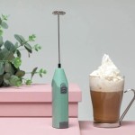 Mini Mixer Batedor Giratório a Pilha para Bebidas - Imagem 4