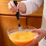 Mixer Elétrico de Leite Portátil Com Suporte Metálico Silencioso Mini Mixer Bebidas de Aço Inox Misturador - Imagem 4