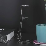 Mixer Elétrico de Leite Portátil Com Suporte Metálico Silencioso Mini Mixer Bebidas de Aço Inox Misturador - Imagem 6