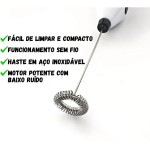 Mixer Elétrico Portátil Premium Misturador Batedor Espumador de Bebidas Ovos Leite Café Sem Fio Agitador para Casa e Cozinha a Pilha - Imagem 5