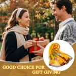 E-Clover Herebuy - Lenços florais femininos exclusivos: lenço estampado de flores e pássaros de chiffon - Imagem 7