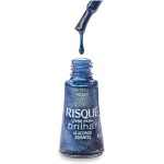 Risqué Livre para Brilhar Já Acordo Divando - Esmalte, Azul Metálico, 8ml - Imagem 5