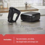 Black+Decker Misturador manual de 6 velocidades com 5 acessórios e estojo de armazenamento, MX3200B - Imagem 4