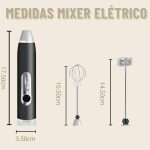 Mini Mixer Elétrico Recarregável Portátil Inox - Imagem 5