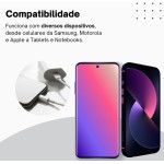 Kit Carregador Super Turbo 40W Porta Dupla (USB-C + USB-A) + Cabo USB Tipo-C, Compatível com Todos Dispositivos, Celulares Samsung, Motorola, iPhone 15/16, Tablets, Notebooks - Android e IOS - Imagem 4