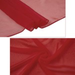 American Trends Lenço de seda feminino longo e leve cachecol de cabeça de cetim cachecol de pescoço, Vermelho, Tamanho Único - Imagem 4