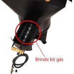 Churrasqueira a Bafo 15kg com 5 espetos Profissional G15 - Imagem 2