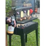 Churrasqueira Metávila Santa Maria Grill SMG760 – Grelhas Inox 304, Ajuste de Altura, Capacidade Até 10 kg, Craquelado Preto - Imagem 6
