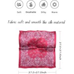 Hioyiwse Lenço de cabeça de cetim para mulheres, cachecóis de cabelo, acessórios, leve, moderno, envolvente, pescoço, lenço de seda para dormir - Imagem 3