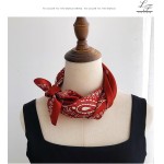 Hioyiwse Lenço de cabeça de cetim para mulheres, cachecóis de cabelo, acessórios, leve, moderno, envolvente, pescoço, lenço de seda para dormir - Imagem 5