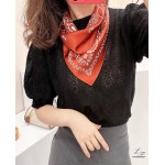 Hioyiwse Lenço de cabeça de cetim para mulheres, cachecóis de cabelo, acessórios, leve, moderno, envolvente, pescoço, lenço de seda para dormir - Imagem 6