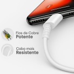 Carregador Super Turbo 120W Tipo C (USB-A) + Cabo USB-C de 1m, Compatível com Iphone,Android, Tablets, Notebooks Ultra Rapido Premium - Imagem 4