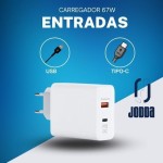 Carregador Turbo com Cabo USB-C, 67W, Branco, Plástico, Carregamento Rápido, Compacto, para Xiaomi e Smartphones com Entrada USB-C - Imagem 4