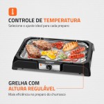 MONDIAL Churrasqueira Elétrica, Preto, 1800W, 110V - CH-05 - Imagem 4