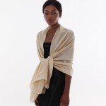 RUI VTRON Lenço Bege Feminino, Xales E Envoltórios De Pashmina Para Vestidos De Noite, Como Lenço De Seda Chiffon Para Casamento Nupcial - Imagem 6